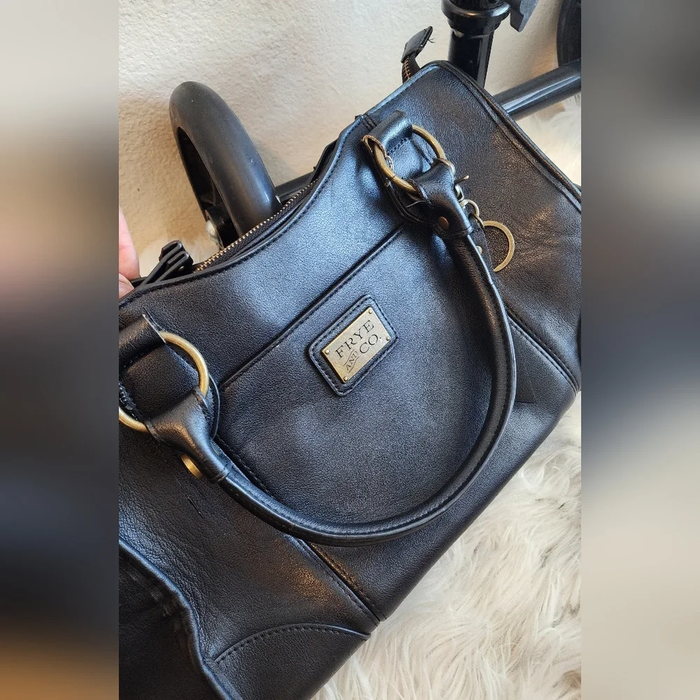 Frye and Co. black Core Satchel NWOT Shoulder Bag - Picture 7 of 11